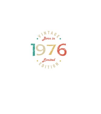 Born in 1976 minta fekete pólón