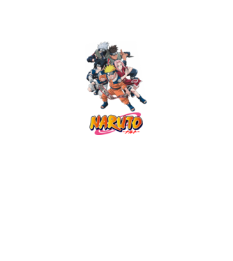 Naruto logo minta fehér pólón
