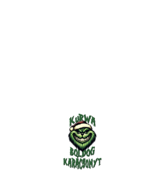 Kurwa Boldog Karácsonyt minta fehér pólón