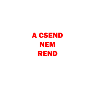 A csend nem rend minta fekete pólón