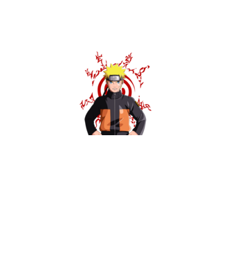 Naruto minta sötétszürke pólón