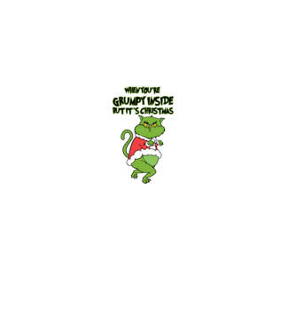 Grumpy Christmas minta világos rózsaszín pólón
