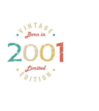 Born in 2001 minta fehér pólón