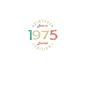 Born in 1975 minta fekete pólón