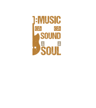 Music is my soul minta fekete pólón