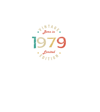Born in 1979 minta fekete pólón