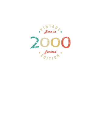 Born in 2000 minta fekete pólón