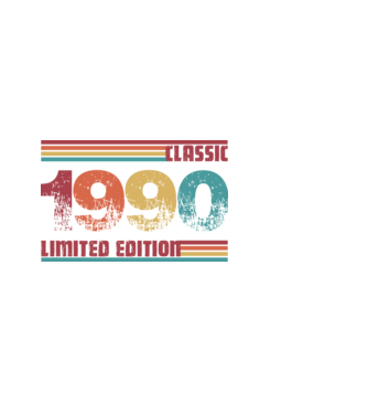 Classic 1990 minta világoskék pólón