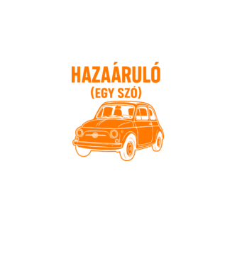 Hazaáruló (egy szó) minta fekete pólón