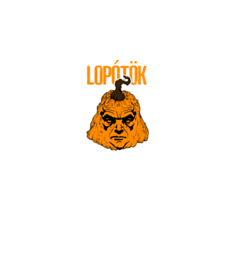 Lopótök minta fekete pólón