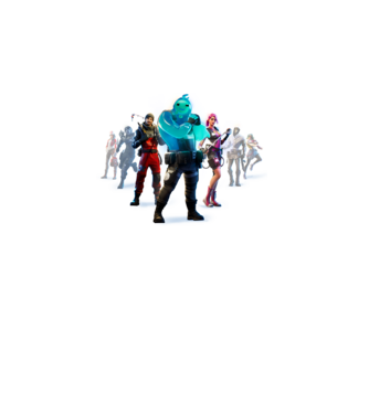 Fortnite Characters minta fehér pólón