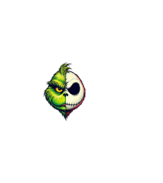 Nighmare Before Grinchmas minta sötétkék pólón