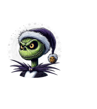 Nightmare Before Grinchmas minta fehér pólón