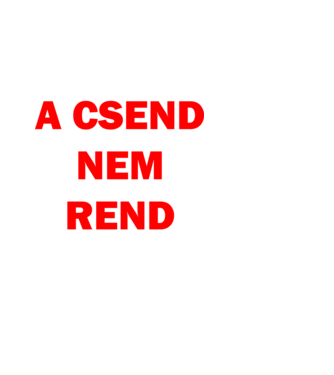 A csend nem rend minta fekete pólón