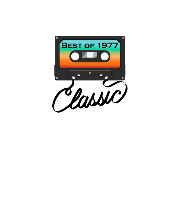 Best Of 1977 minta fehér pólón