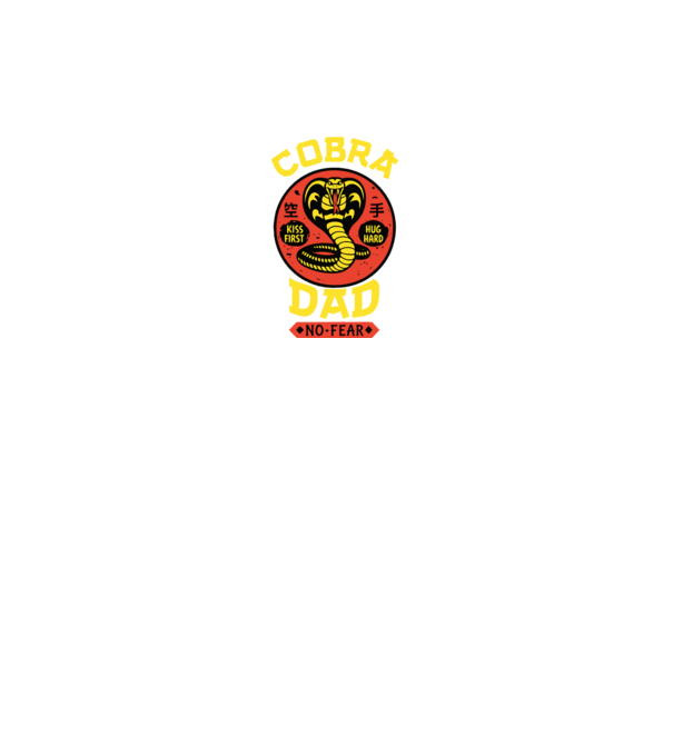 Cobra Dad minta királykék pólón