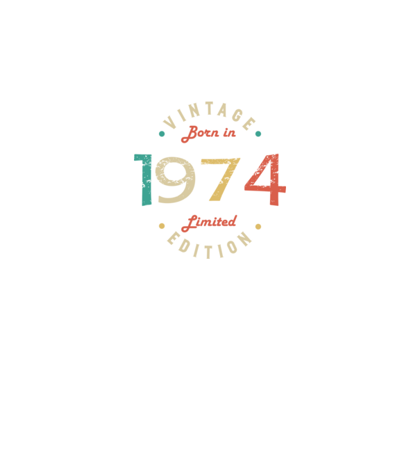 Born in 1974 minta fekete pólón