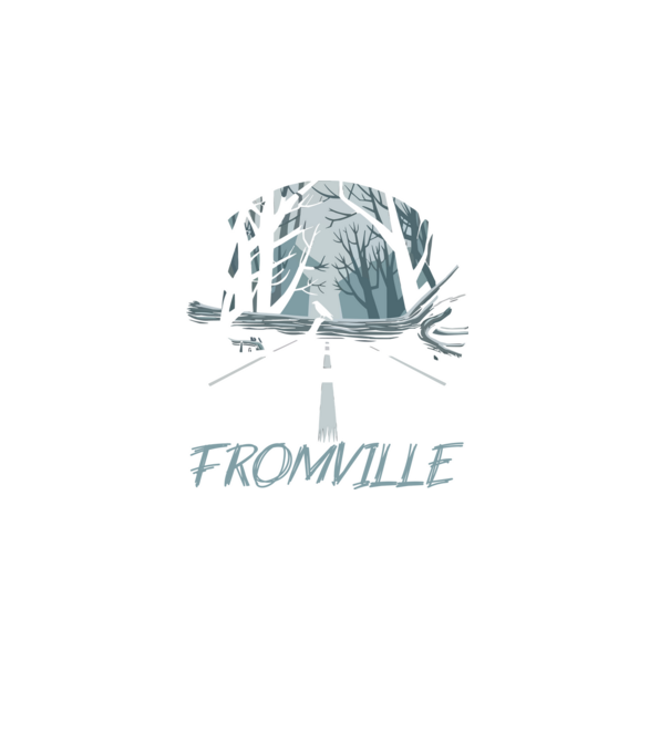 Fromville minta fekete pólón