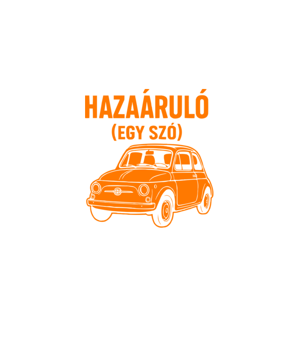 Hazaáruló (egy szó) minta fekete pólón