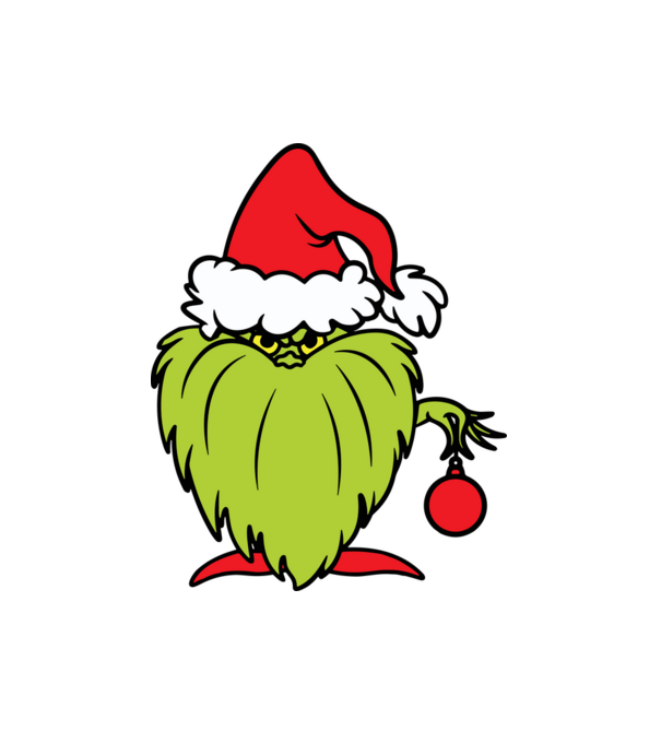 Grinchmas minta fehér pólón