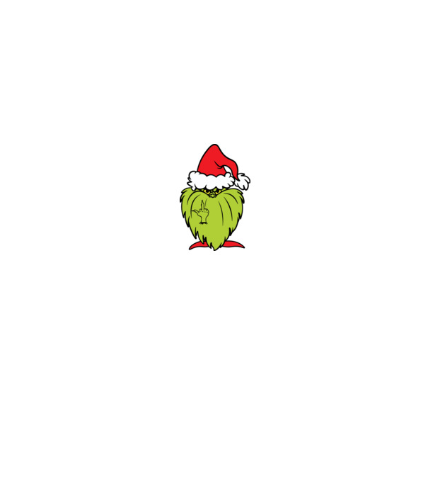 Fcking Grinchmas minta fekete pólón