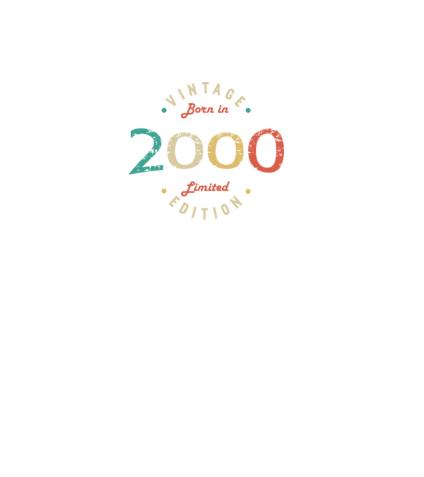 Born in 2000 minta fekete pólón