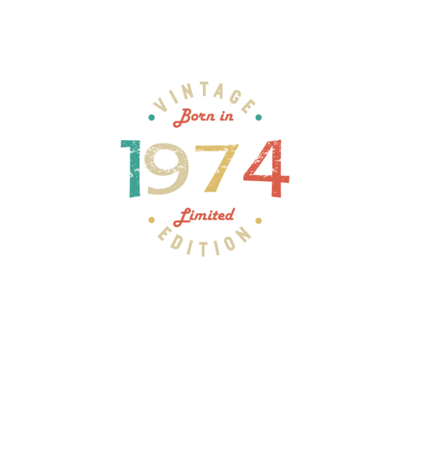 Born in 1974 minta fekete pólón