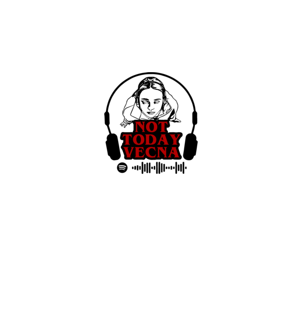 Not today Vecna Stranger Things minta szürke pólón