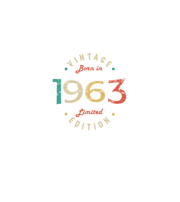 Born in 1963 minta fekete pólón
