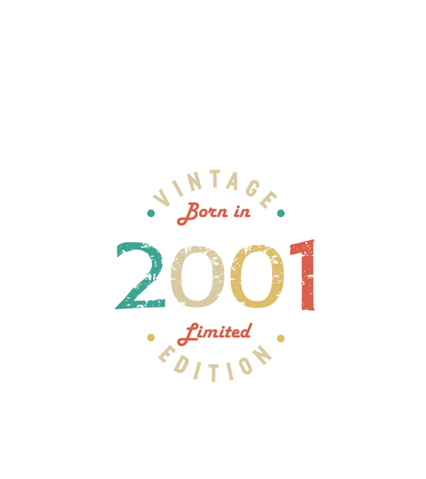 Born in 2001 minta fekete pólón