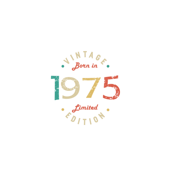Born in 1975 minta fekete pólón