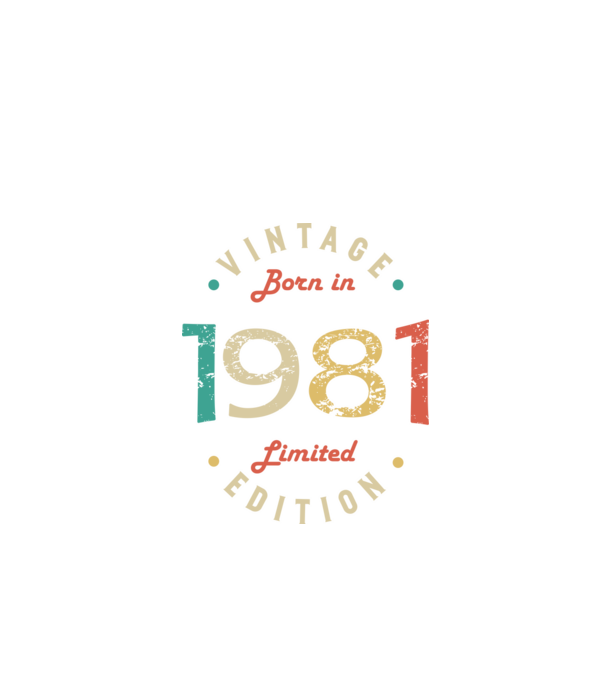 Born in 1981 minta fekete pólón