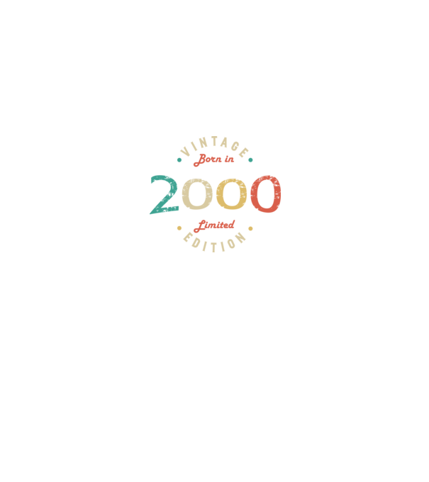 Born in 2000 minta fekete pólón