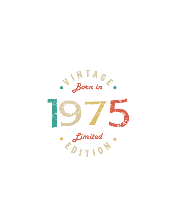 Born in 1975 minta fekete pólón