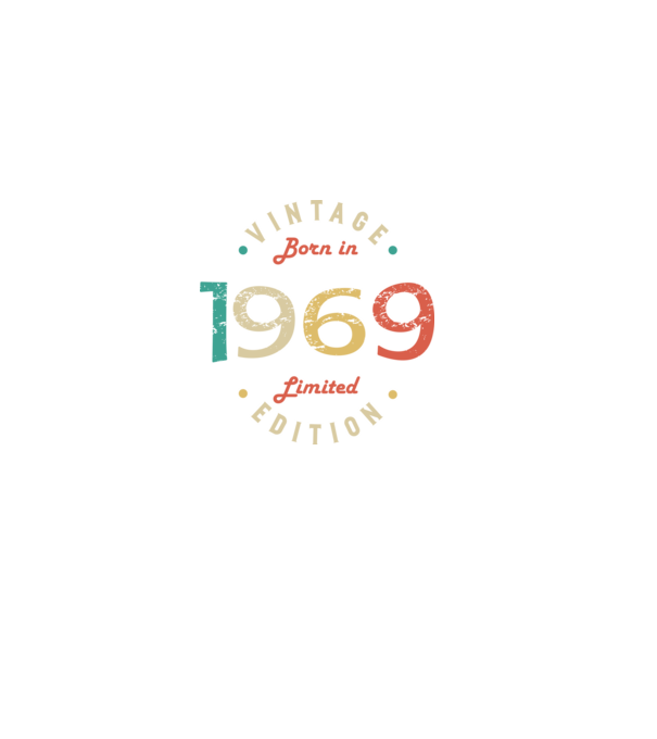 Born in 1969 minta fekete pólón