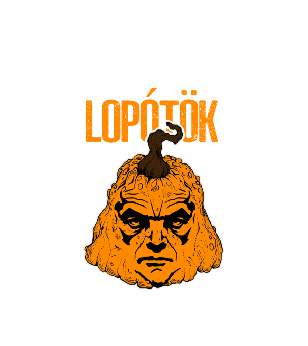 Lopótök minta fehér pólón