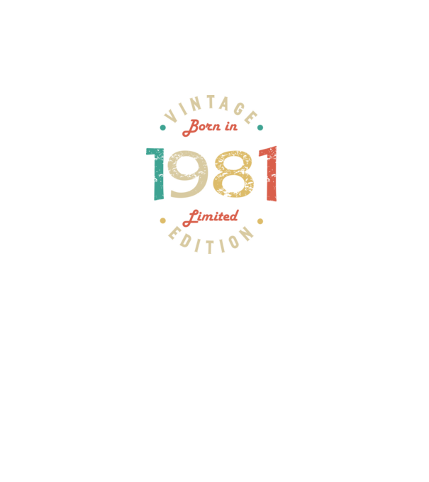 Born in 1981 minta türkiz pólón
