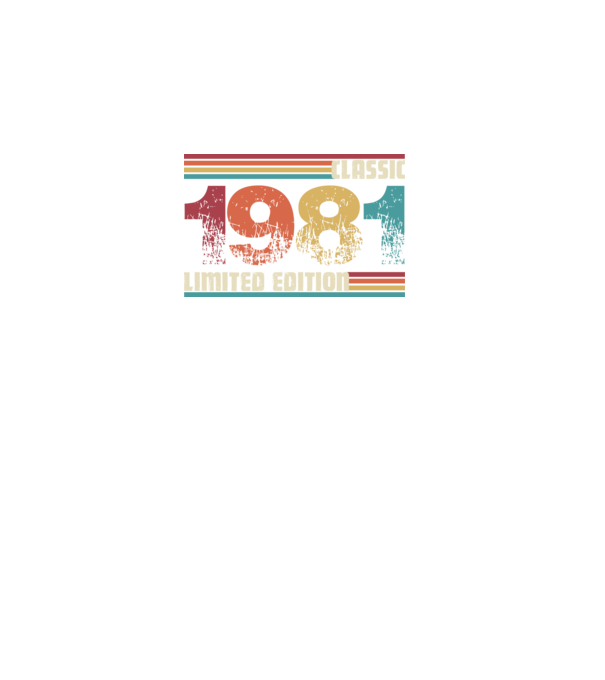 Classic 1981 minta fekete pólón