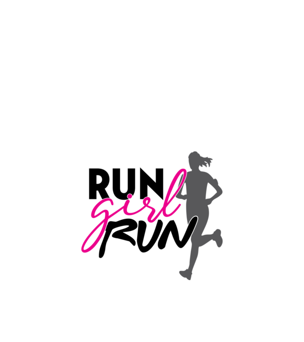 Run girl run minta fehér pólón