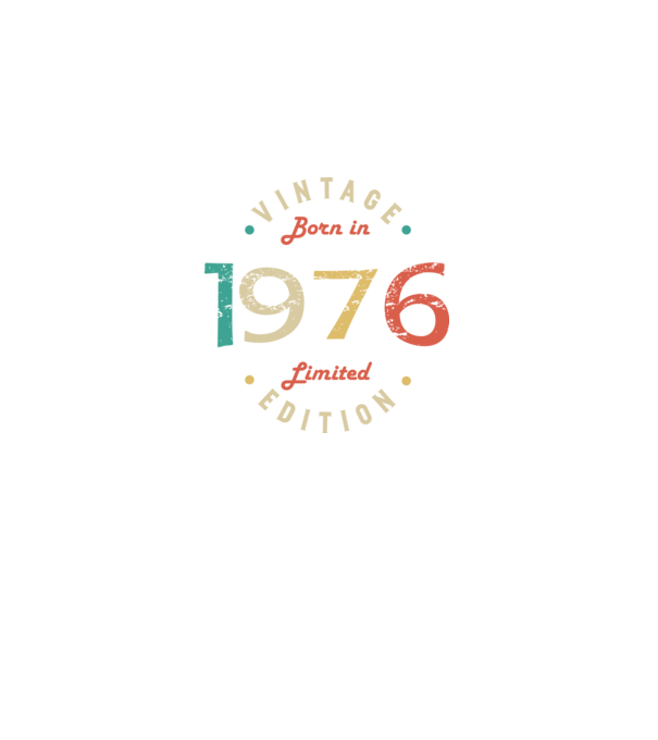 Born in 1976 minta fekete pólón