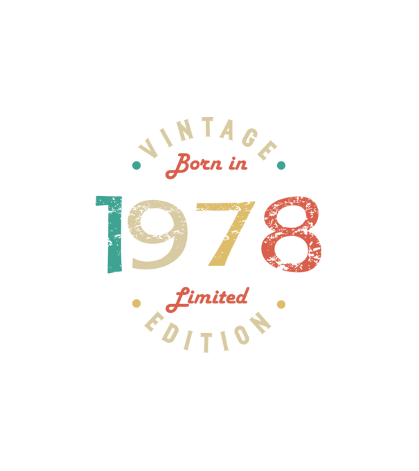 Born in 1978 minta fehér pólón