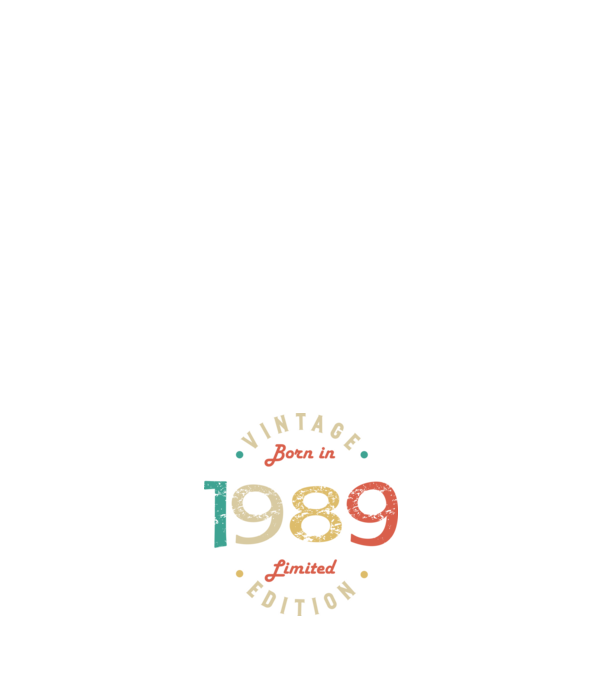 Born in 1989 minta fehér pólón