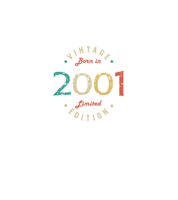 Born in 2001 minta fekete pólón