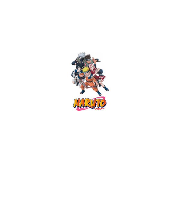 Naruto logo minta homokszín pólón