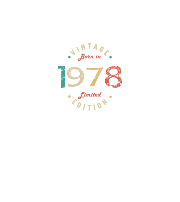 Born in 1978 minta fekete pólón