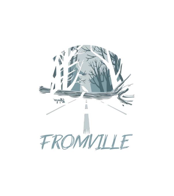 Fromville minta fehér pólón