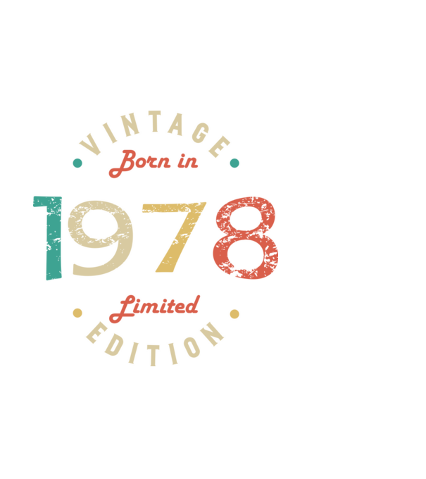 Born in 1978 minta fekete pólón