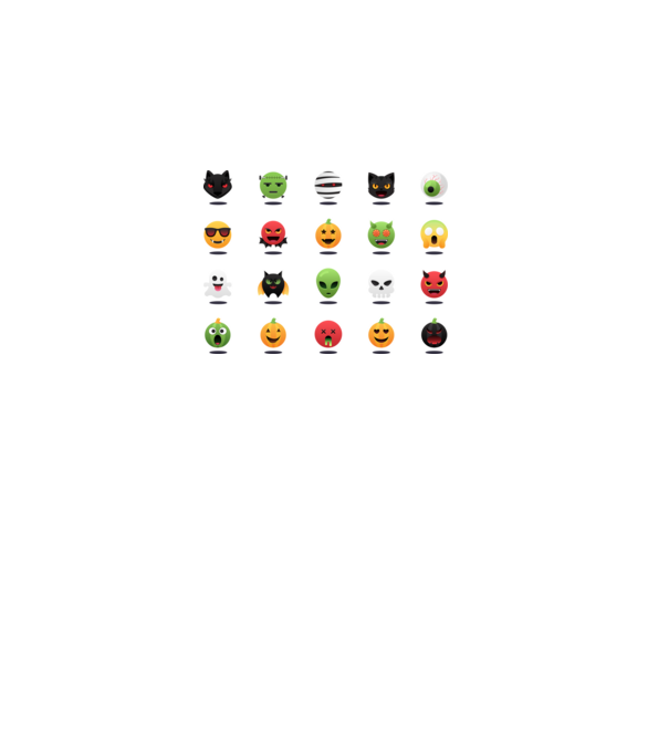 Halloween emoji minta lila pólón