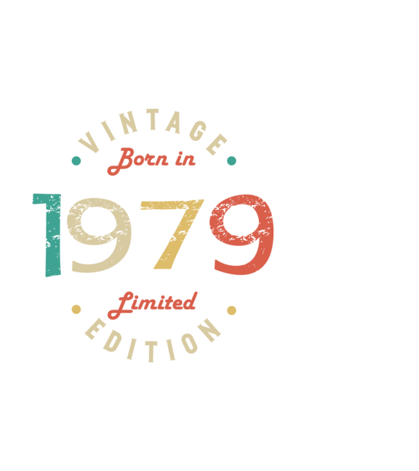 Born in 1979 minta fekete pólón