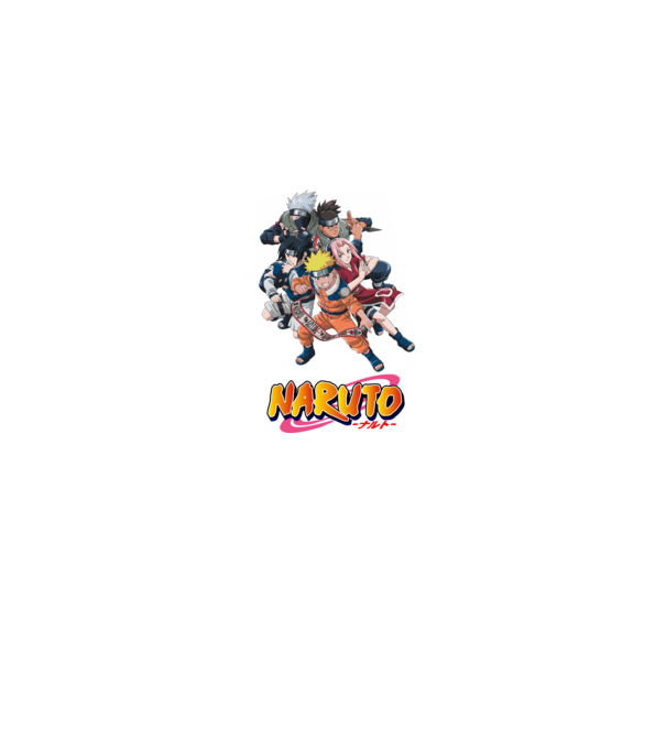Naruto logo minta szürke pólón
